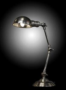 Industriální stolní lampa WILLIAM Barva: stříbrná