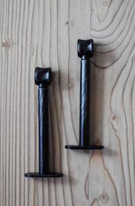 Kovová konzole jednoduchá -15 cm - černá