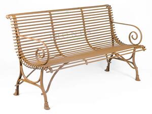 Kovová lavice Arras B3 Barva: Ruby Red - RAL 3003, Galvanizace: Nic