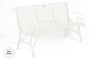 Kovová lavice Arras B3 Barva: Ruby Red - RAL 3003, Galvanizace: Nic