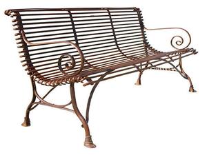 Kovová lavice Arras B3 Barva: Ruby Red - RAL 3003, Galvanizace: Nic
