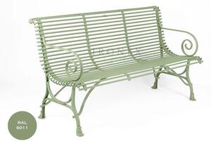 Kovová lavice Arras B3 Barva: Ruby Red - RAL 3003, Galvanizace: Nic