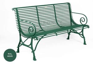 Kovová lavice Arras B3 Barva: Ruby Red - RAL 3003, Galvanizace: Nic