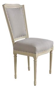 Čalouněná židle Paris DT25 Barva nohou: Blanc, Přírodní látka: Iceblue