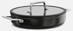 Fabini Servírovací tegame pánev Meda 5.0 Pro, ø 28 cm - Nepřilnavá pánev s keramickým povrchem s poklicí, černá