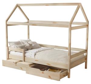 KONDELA Montessori postel, 90x200, přírodní, masiv, NOEMA
