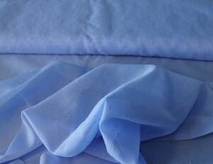 Záclona modrá N040 (prší) 150cm -
