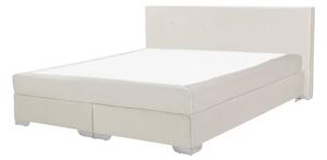 Manželská postel Boxspring 180 cm CONSOLE (s roštem a matrací) (béžová). 1007224