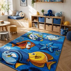 Dětský koberec Smart Kids 22308 blue 120 x 180 cm 120 x 180 cm