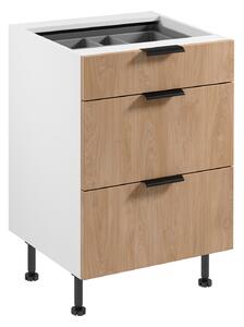 Kuchyňská skříňka SORENTO D60S3 AX - bílá Puccini