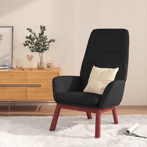 Relaxační židle černá textil 341389