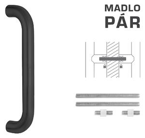 MP MADLO kód K01 Ø 32 mm UN - pár (BS - Černá matná), Délka 382 mm350 mmØ 32 mm, MP BS (černá mat)