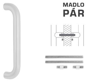 MP MADLO kód K01 Ø 32 mm UN - pár (WS - Bílá matná), Délka 382 mm350 mmØ 32 mm, MP WS (bílá mat)