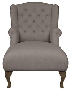 Solenzara Čalouněné křeslo Maya Chaise Longue Wing - NC-7161 Látkové čelounění: TC-186, Povrchová úprava nohou: Whitewash M Beech P132A
