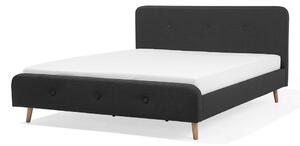 Manželská postel 180 cm ROME (s roštem) (tmavě šedá). 1007462