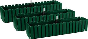 Parkside® Sada samozavlažovacích truhlíků Kensington, 75 cm, 3dílná, zelená (800008783)
