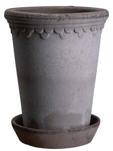 Bergs Potter Terakotový květináč Copenhagen Tall Grey - 10 cm BP113