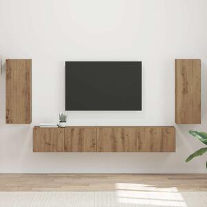 Sestava TV skříněk 4 ks Artisanový dub Kompozitní dřevo 3409167