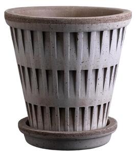 Bergs Potter Terakotový květináč Pantheon Grey - 12 cm BP117
