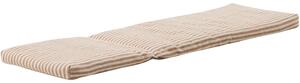 Kave Home Pruhovaný béžovo-bílý polštář na lehátko Dirome 50 x 175 cm