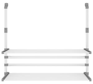 Sušák na prádlo na balkon 89 x 25 x (60–95) cm hliník