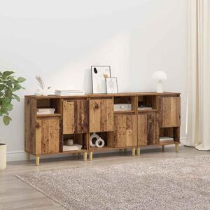 Konzole 3 ks Staré dřevo 60 x 35 x 70 cm Kompozitní dřevo 3415559