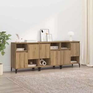 Konzole 3 ks Artisanový dub 60 x 35 x 70 cm Kompozitní dřevo 3415579