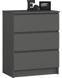 AKORD Furniture Factory OP0LK-6SZAR002, 3 zásuvka/zásuvek, Matný, 16 mm, 51 cm, 400 mm, 600 mm