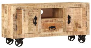 TV stolek hrubé mangovníkové dřevo 110 x 30 x 50 cm 243983