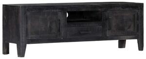 TV stolek černý 118 x 30 x 40 cm masivní mangovníkové dřevo 247985