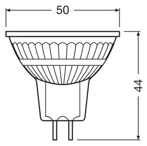 LED Stmívatelná žárovka GU5,3/3,4W/12V 2700K CRI 90 - Osram