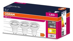 SADA 3x LED Žárovka PAR16 GU10/4,5W/230V 2700K - Osram