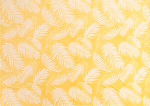 Žlutá mikroplyšová deka FIEN, 150x200 cm