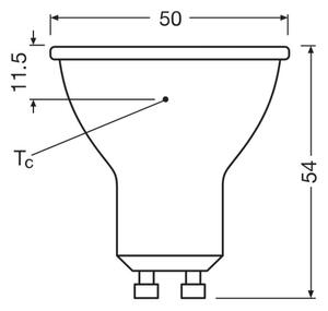 SADA 3x LED Žárovka PAR16 GU10/6,9W/230V 6500K - Osram