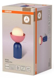 Osram - Stolní lampa DECOR BOWL 1xE14/25W/230V modrá/růžová