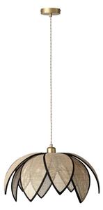 Osram - Lustr na lanku DECOR RATTAN 1xE27/15W/230V pr. 48 cm béžová/černá