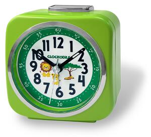 CLOCKODILE Zelený dětský budík LEV A LVÍČE