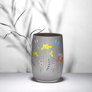 Crystalex váza Herbs šedá 180 mm