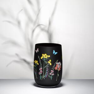 Crystalex váza Herbs černá 180 mm