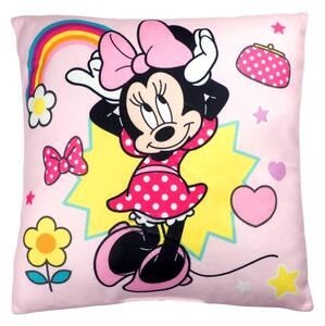 Jerry Fabrics Dětský polštářek s potiskem - Minnie - Smile | 40 x 40 cm