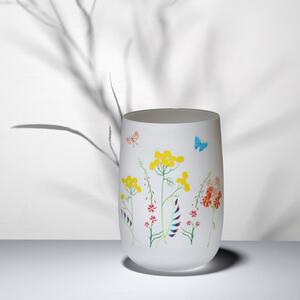 Crystalex váza Herbs bílá 180 mm
