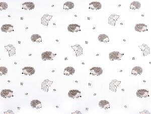 Bavlněná látka / plátno ježek METRÁŽ - (790) bílá