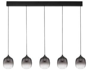 -25 % Dny MOMENTI– Kouřově šedé skleněné závěsné LED světlo Nova Luce Kita 102 cm