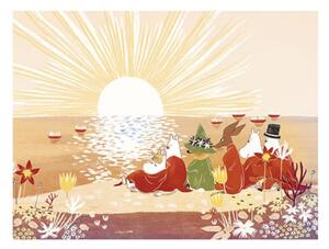 Suomen Korttipiste Plakát Moomins on the beach 60x80
