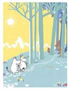 Suomen Korttipiste Plakát Moomin on a walk 60x80