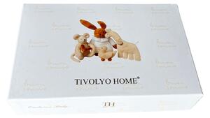 Dětská dárková sada ručník a osuška LOVELY, 2 ks - Bílá / Růžová, Tivolyo Home