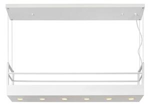 Lucide Závěsné svítidlo na květiny MIRAVELLE, d. 110cm, š. 22 cm , v. max. 160 cm, 6xGU10 Barva: Bílá