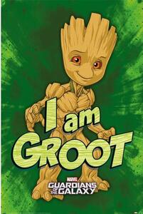 Plakát, Obraz - Guardians of the Galaxy - I am Groot, (61 x 91.5 cm)