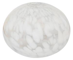 House Nordic Váza, foukané sklo, bílé tečky, Ø22x17 cm (Bílá)