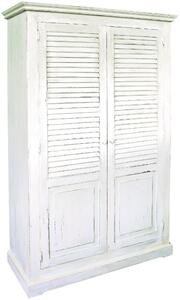 Šatní skříň D497 Patina povrchu: Bez patiny, Barva povrchu nábytku: Blanc